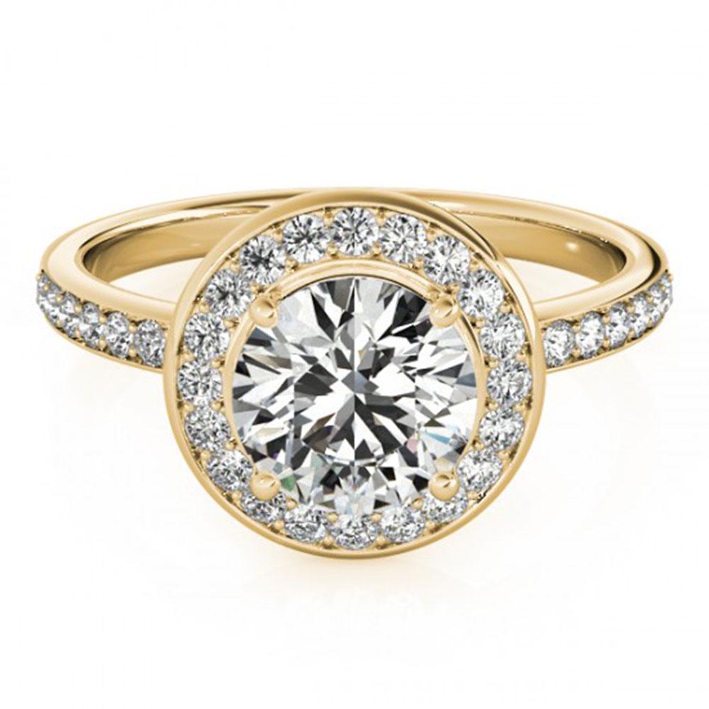 1.65 ctw Certified VS/SI Diamond Halo Ring 18k Yellow Gold: 1.65 ctw Certified VS/SI Diamond Halo Ring 18k Yellow Gold 1.65 ctw Certified VS/SI Diamond Halo Ring 18k Yellow Gold Designer Brand Luxury Jewelrymade in the USA Suggested Retail Price: $28550 . Item