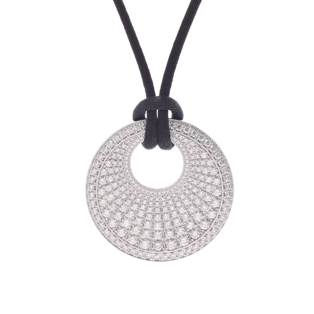 PIAGET Piaget Limelight Diamond / Onyx Circle Ladies K18WG Satin Necklace: PIAGET Piaget Limelight Diamond / Onyx Circle Ladies K18WG Satin Necklace Brand: Piaget Necklace Type: Pendant necklace Gender: Men Women Material: Satin White gold (18K) Stone: Diamond Onyx Weight: 2