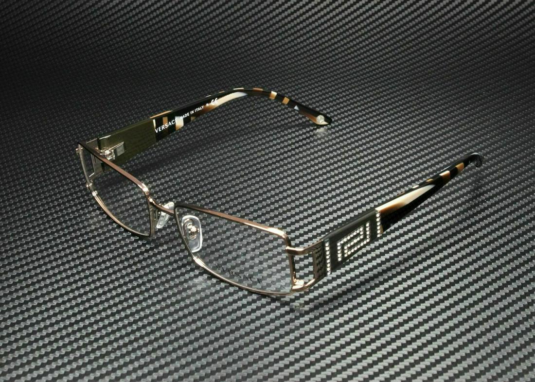 Versace VE1163B 1013 Brown Women's Rectangle Eyeglasses Frame 52mm: Versace VE1163B 1013 Brown Women's Rectangle Eyeglasses Frame 52mm Style: Rectangle Temple Length: 130 mm Lens Socket Width: 52 mm Theme: Metal Type: Eyeglasses Features: Full Rim Year Manufactured: 2