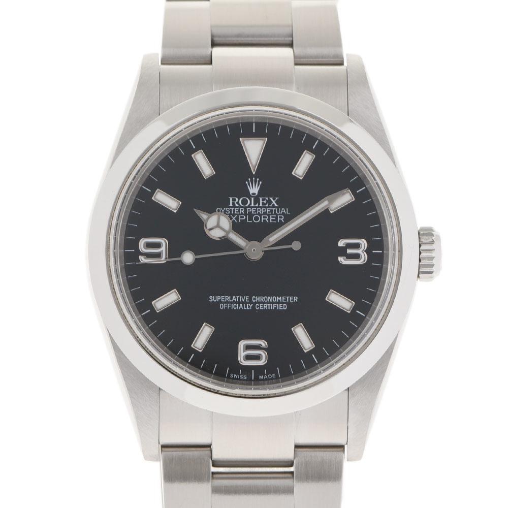 ROLEX Explorer 1 EX1 114270 Men's SS watch self-winding black dial: ROLEX Explorer 1 EX1 114270 Men's SS watch self-winding black dial Brand: Rolex Gender: Men Material (Case): Stainless steel Material (Band): Stainless steel Color: Black Color (Dial): Black Movement: