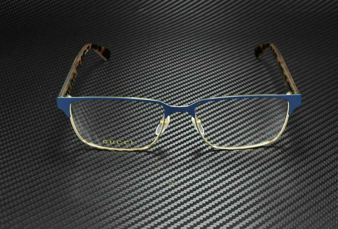 GUCCI GG0383O 006 Blue Havana Rectangle Men's Eyeglasses 58 mm: GUCCI GG0383O 006 Blue Havana Rectangle Men's Eyeglasses 58 mm Style: Rectangle Type: Eyeglasses Features: Full Rim Age Group: Adult Frame Material: Acetate Brand: Gucci Frame Color: Blue Vertical: 38