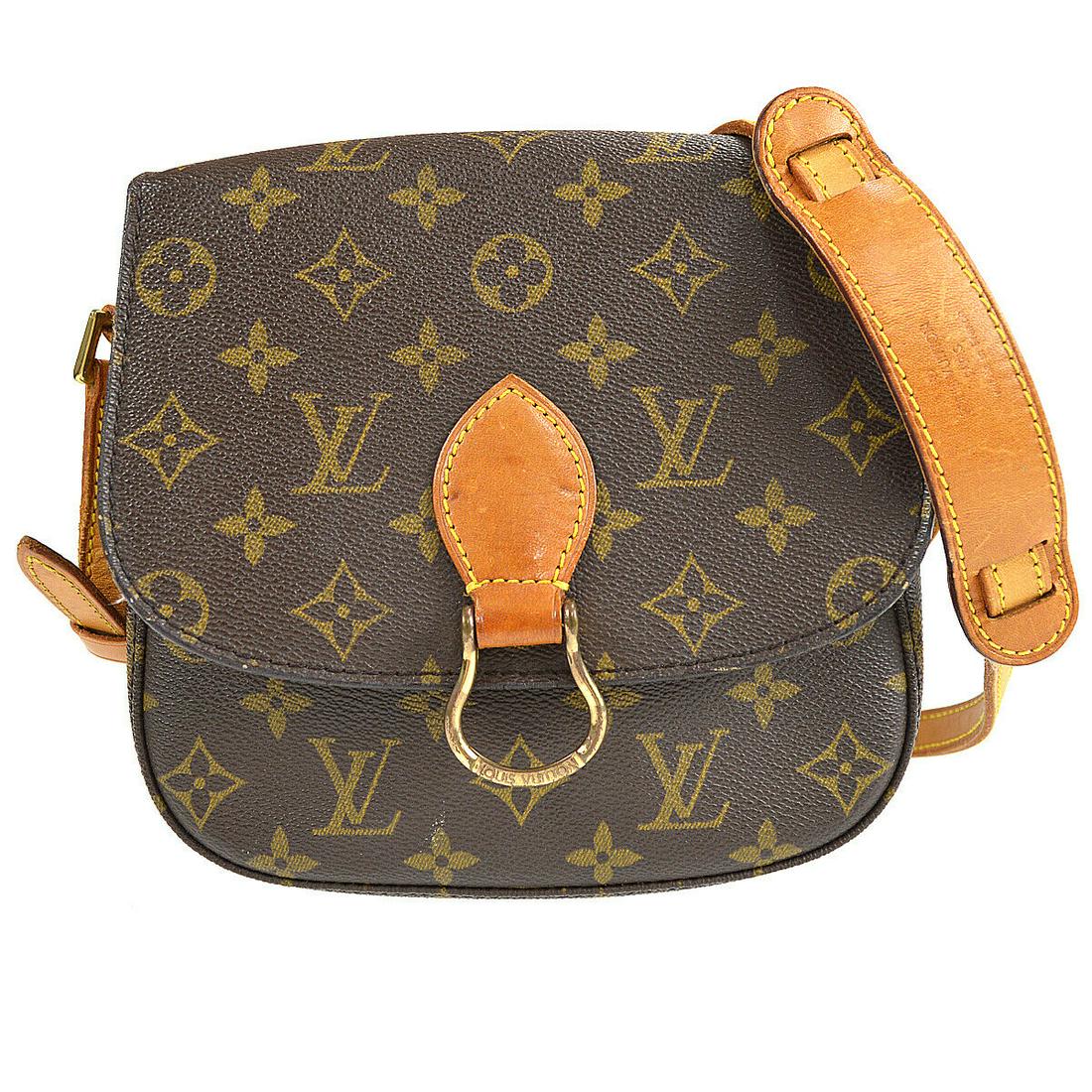LOUIS VUITTON SAINT CLOUD MM SHOULDER BAG PURSE MONOGRAM M51243 TH0974: LOUIS VUITTON SAINT CLOUD MM SHOULDER BAG PURSE MONOGRAM M51243 TH0974 Gender: Adult Unisex Style: Messenger & Cross Body Decade: 1990s Material: Monogram canvas Color: Brown Occasion: Casual Brand: L