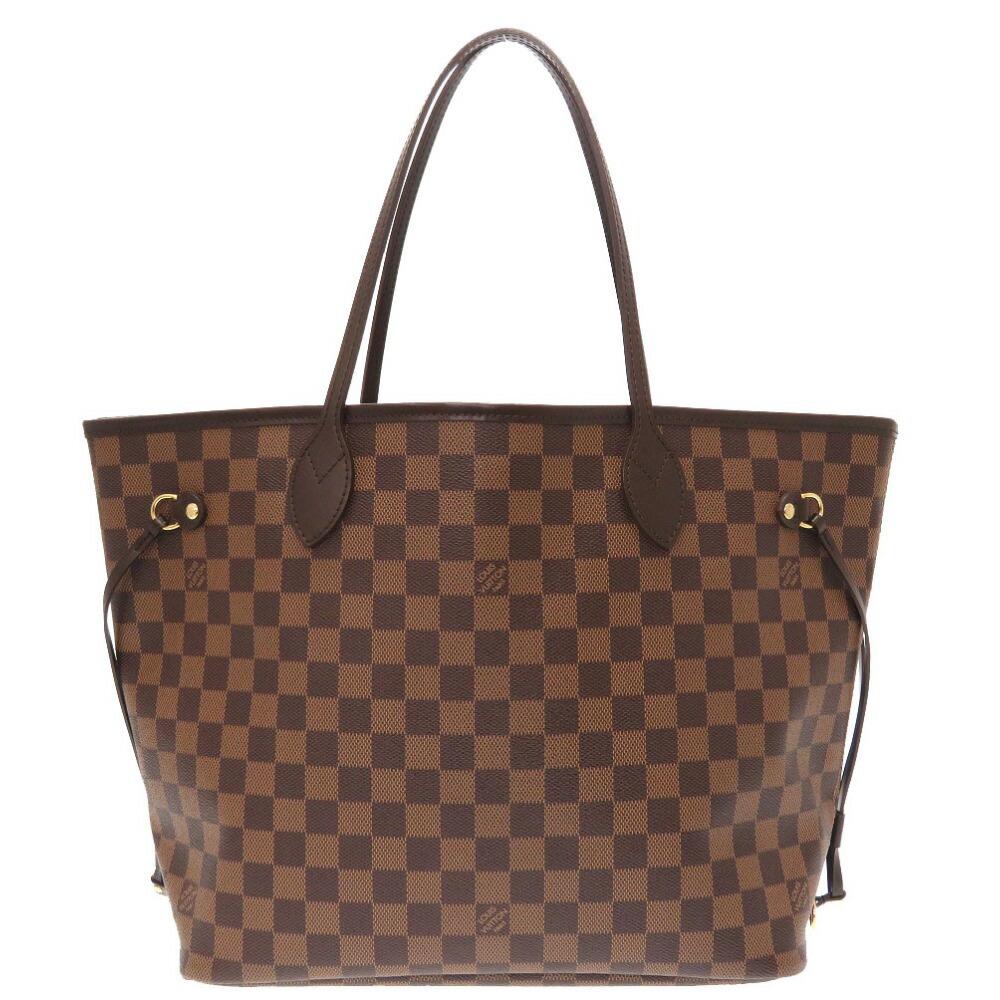 Louis Vuitton LOUIS VUITTON Damier Neverfull MM N51105 Tote Bag: Louis Vuitton LOUIS VUITTON Damier Neverfull MM N51105 Tote Bag Brand: Louis Vuitton Line: Damier Country of Origin: France Type: Tote bag Material: Damier Canvas Damier Canvas: Color: Brown Hardware 