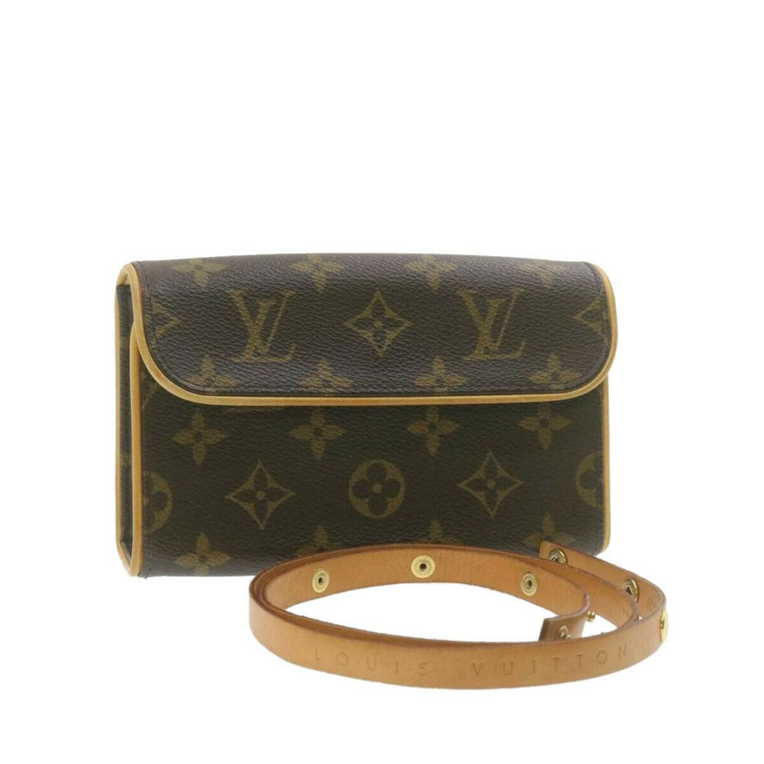 LOUIS VUITTON Monogram Pochette Florentine Bum Bag M51855 LV: LOUIS VUITTON Monogram Pochette Florentine Bum Bag M51855 LV Brand: LOUIS VUITTON Exterior Color: Monogram Exterior Material: Monogram Canvas Style: Bum Bag Product Line: M51855 Size: W16.5 x H10.5 x 