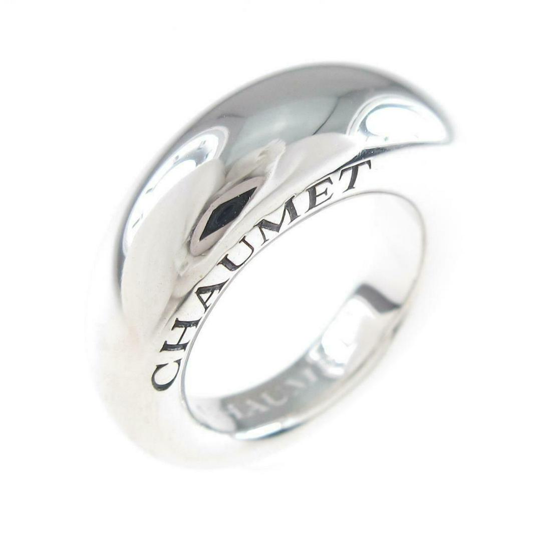 CHAUMET Anor Small Ring: CHAUMET Anor Small Ring Brand: CHAUMET Material: 750WG "Gender: Ladies " Size: 8.0 (JPN size) Accessories: No Warranty Card Actualsize: W : 7.3mm AB: Very Good The BIDHAUS Guarantee: All items in this