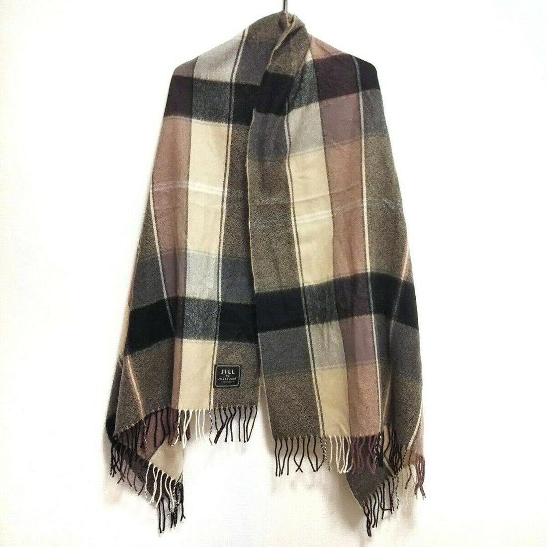 JILL by JILLSTUART Black Beige Multi Acryl Scarf: JILL by JILLSTUART Black Beige Multi Acryl Scarf Brand: JILL by JILLSTUART Style: Scarf Color: Black Beige Multi Material: Acryl Accessories: None Type: Scarf B: Reasonable Wear and Tear The BIDHAUS G