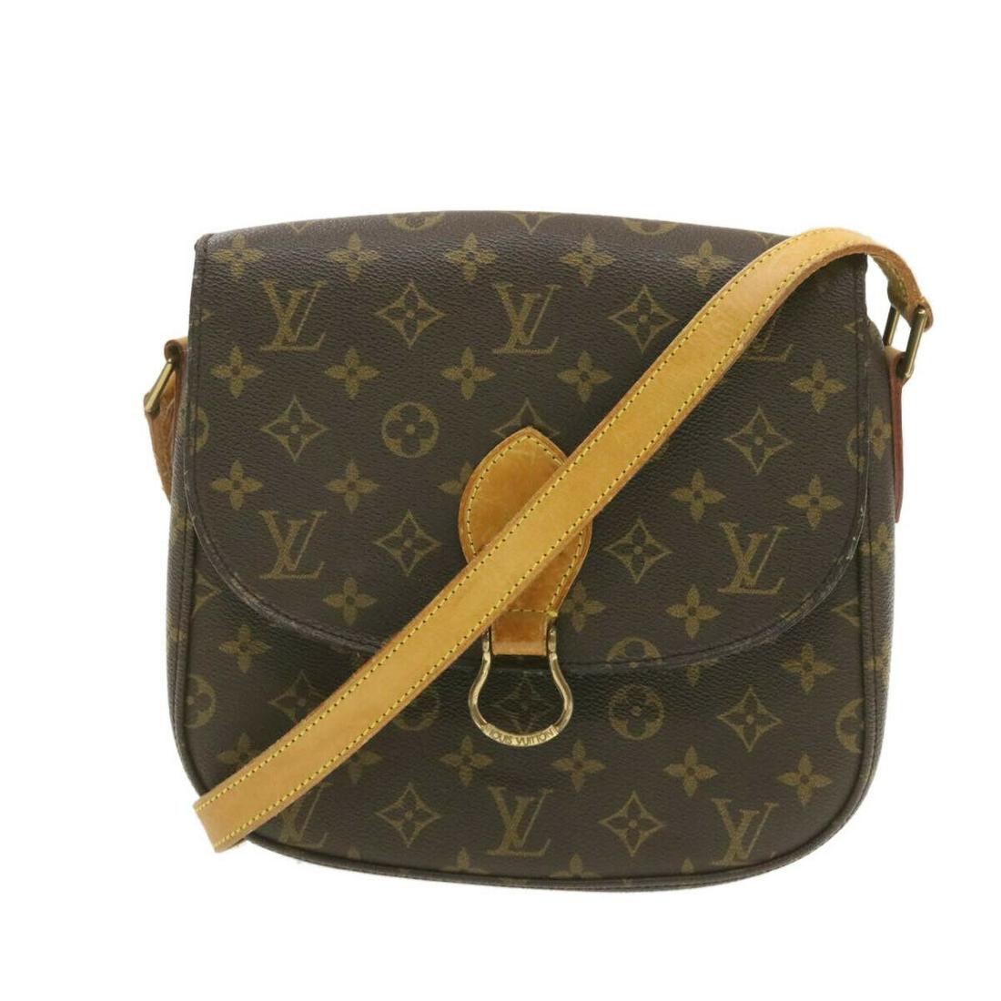 LOUIS VUITTON Monogram Saint Cloud GM Shoulder Bag M51242 yk642 **No: LOUIS VUITTON Monogram Saint Cloud GM Shoulder Bag M51242 yk642 **No Brand: LOUIS VUITTON Color: Monogram Material: Monogram Canvas Style: Shoulder Bag Product Line: M51242 Size: W24 x H20 x D6cm / Sh