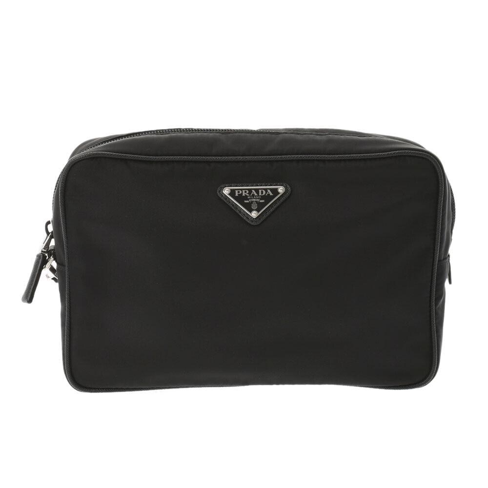 PRADA black 2NE007 bags: PRADA black 2NE007 bags Brand: PRADA Style: bags Exterior Material: Nylon Exterior Color: Black Bag Height: 17cm Bag Depth: 6.5cm Bag Length: 26cm Type: Clutch bag Pre-Owned The BIDHAUS Guarantee: All