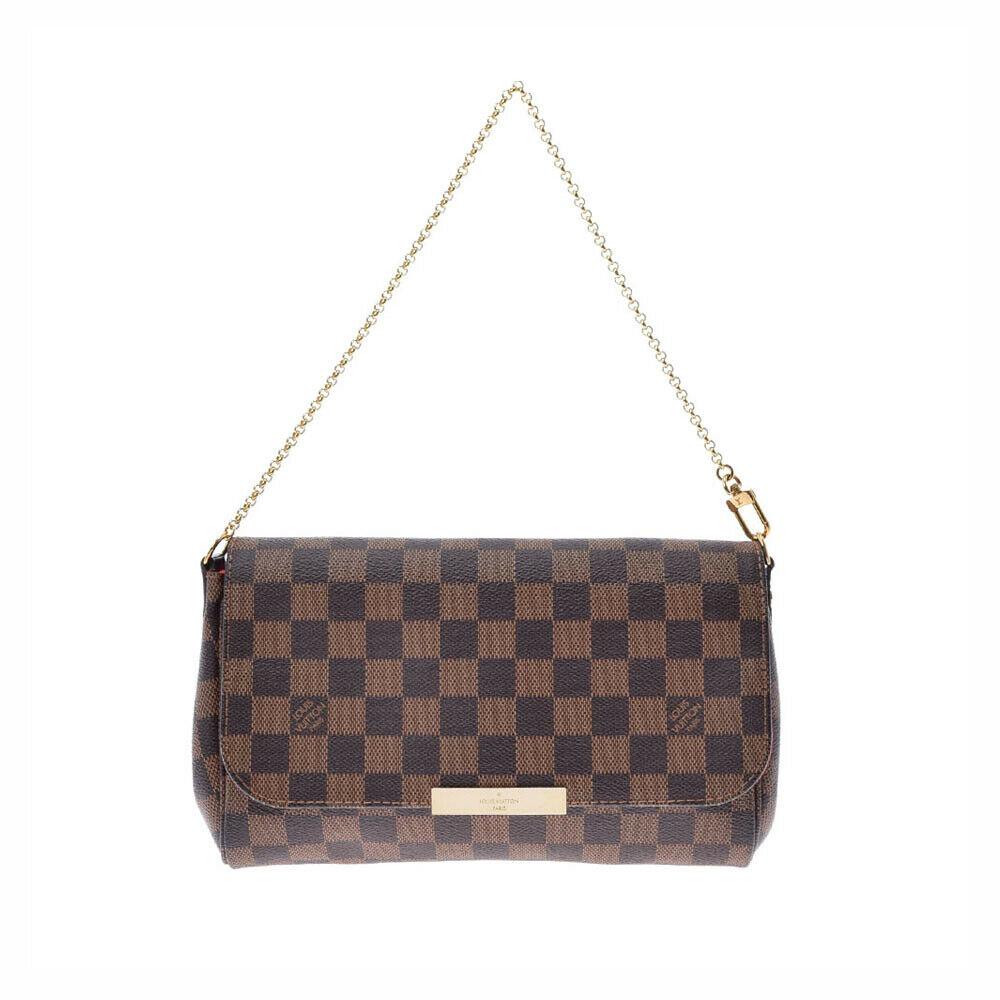 LOUIS VUITTON Damier Favorit MM 2WAY Brown N41129 Bag: LOUIS VUITTON Damier Favorit MM 2WAY Brown N41129 Bag Brand: LOUIS VUITTON Style: Bag Exterior Material: Damier canvas Exterior Color: Brown Bag Height: 14cm Bag Depth: 5cm Bag Length: 24cm Type: Shou