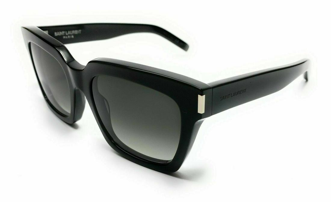 Saint Laurent BOLD 1 001 Black Women's Sunglasses 54 mm: Saint Laurent BOLD 1 001 Black Women's Sunglasses 54 mm Brand: Yves Saint Laurent Type: Sunglasses Frame Color: Black Style: Square Lens Technology: Gradient Lens Color: Gray Frame Material: Acetate P