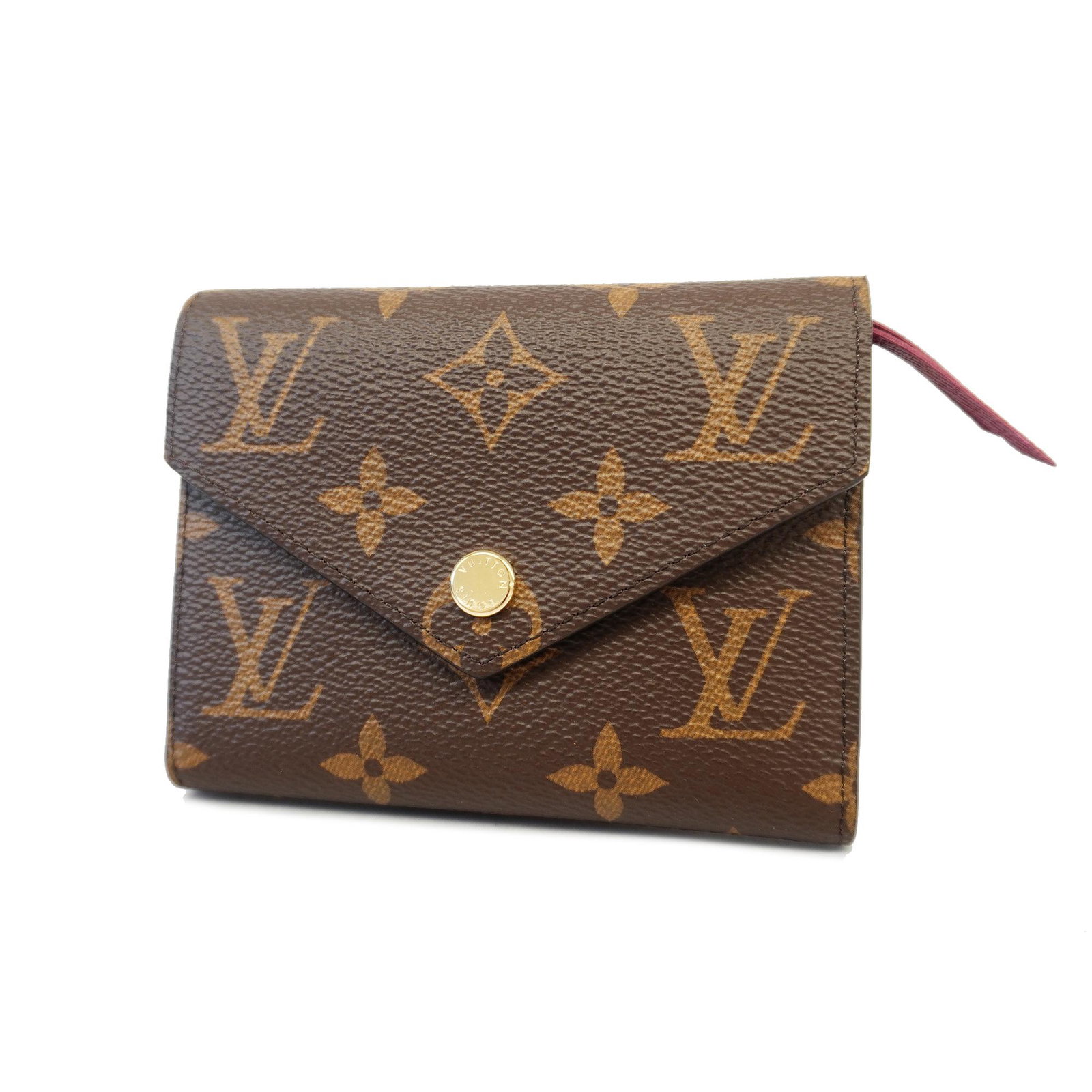 Louis Vuitton Monogram Portofeuil Victorine M41938 Women's Wallet: Louis Vuitton Monogram Portofeuil Victorine M41938 Women's Wallet Brand: Louis Vuitton Line: Monogram Model: Portofeuil Victorine M41938 Type: Wallet (tri-fold) Gender: Women Color: Fuchsia Closure: F