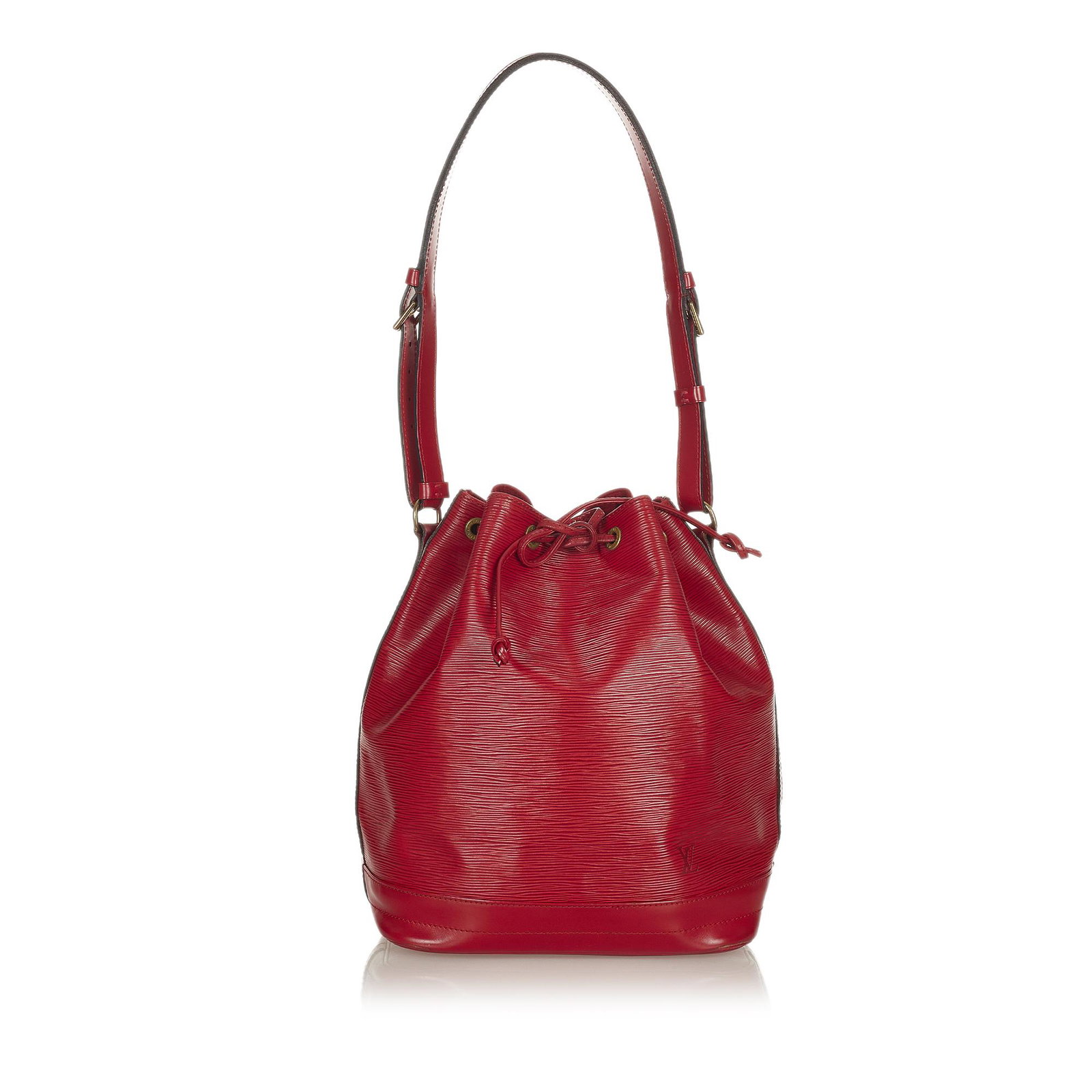 Louis Vuitton Epi Noe: Louis Vuitton Epi Noe The Noe features Epi leather an adjustable shoulder strap a drawstring closure Alcantara lining and an interior zip pocket. Brand: Louis Vuitton Model: Epi Noe Origin: FRANCE Cat