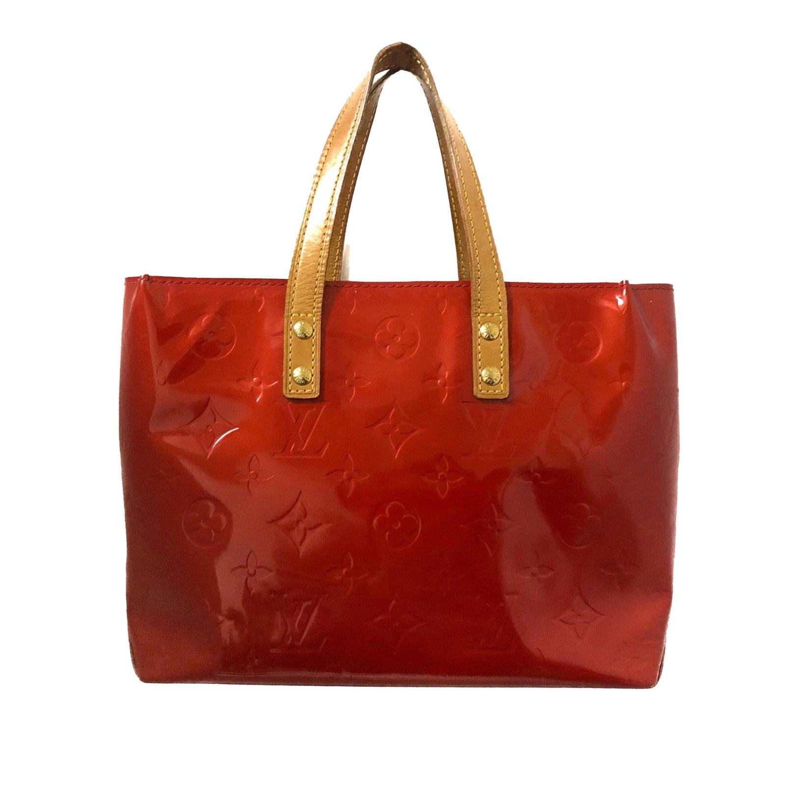 Louis Vuitton Vernis Reade PM: Louis Vuitton Vernis Reade PM The Reade PM features a vernis leather body flat leather handles an open top and an interior zip pocket. Brand: Louis Vuitton Model: Vernis Reade PM Origin: France Catego