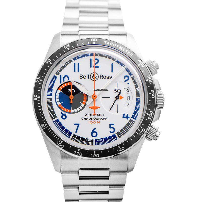 Bell & Ross BRV294-BB-ST/SST - Vintage V2-94 Racing Bird Automatic White Dial Limited Edition Men's: Bell & Ross BRV294-BB-ST/SST - Vintage V2-94 Racing Bird Automatic White Dial Limited Edition Men's Wa Brand: Bell & Ross Model: BR V2 Dealer product code: 16072A Movement: Automatic Case material: St