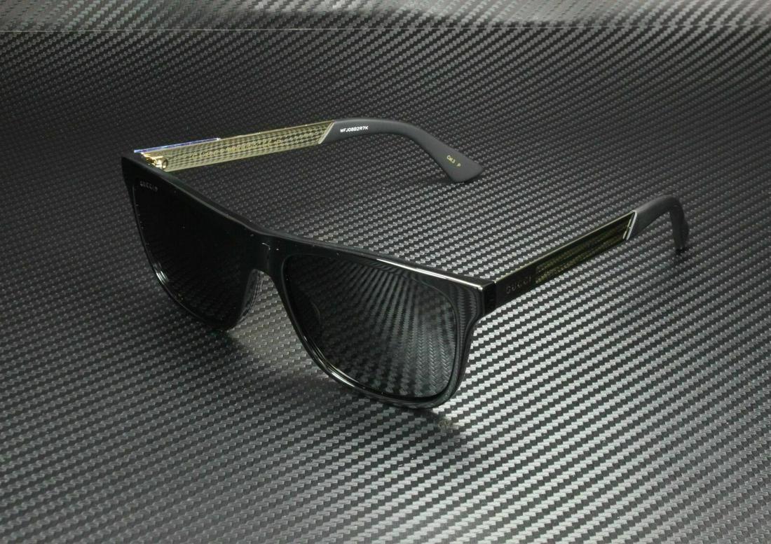 GUCCI GG0687S 002 Rectangular Square Black Grey Polarized Men's Sunglasses: GUCCI GG0687S 002 Rectangular Square Black Grey Polarized Men's Sunglasses Department: Men Style: Square Type: Sunglasses Brand: Gucci Frame Color: Black New The BIDHAUS Guarantee: All items in this a