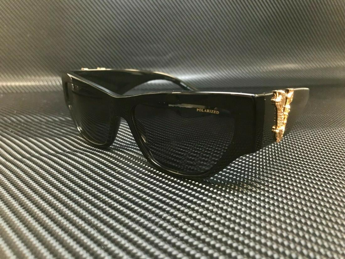 VERSACE VE4383 GB1 81 Black Grey Polarized Women's Sunglasses 56: VERSACE VE4383 GB1 81 Black Grey Polarized Women's Sunglasses 56 Department: Women Type: Sunglasses Brand: Versace Frame Color: Black New The BIDHAUS Guarantee: All items in this auction are guarantee