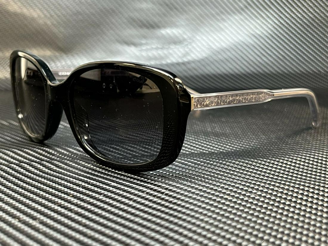 COACH HC8278 50028G Black Rectangle Square Women's 53 mm: COACH HC8278 50028G Black Rectangle Square Women's 53 mm Brand: Coach Type: Sunglasses Frame Color: Black Department: Women Style: Rectangle New The BIDHAUS Guarantee: All items in this auction are gu