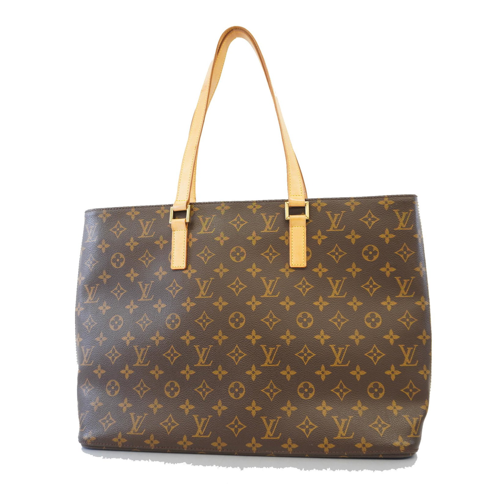 Louis Vuitton Tote Bag Monogram Luco: Louis Vuitton Tote Bag Monogram Luco Brand: Louis Vuitton Line: Monogram Model: Luco M51155 Type: Handbag Shoulder bag Tote bag Hardware Color: Gold Closure: Zipper Zipper pocket: 1 Open pocket: 3 Pho