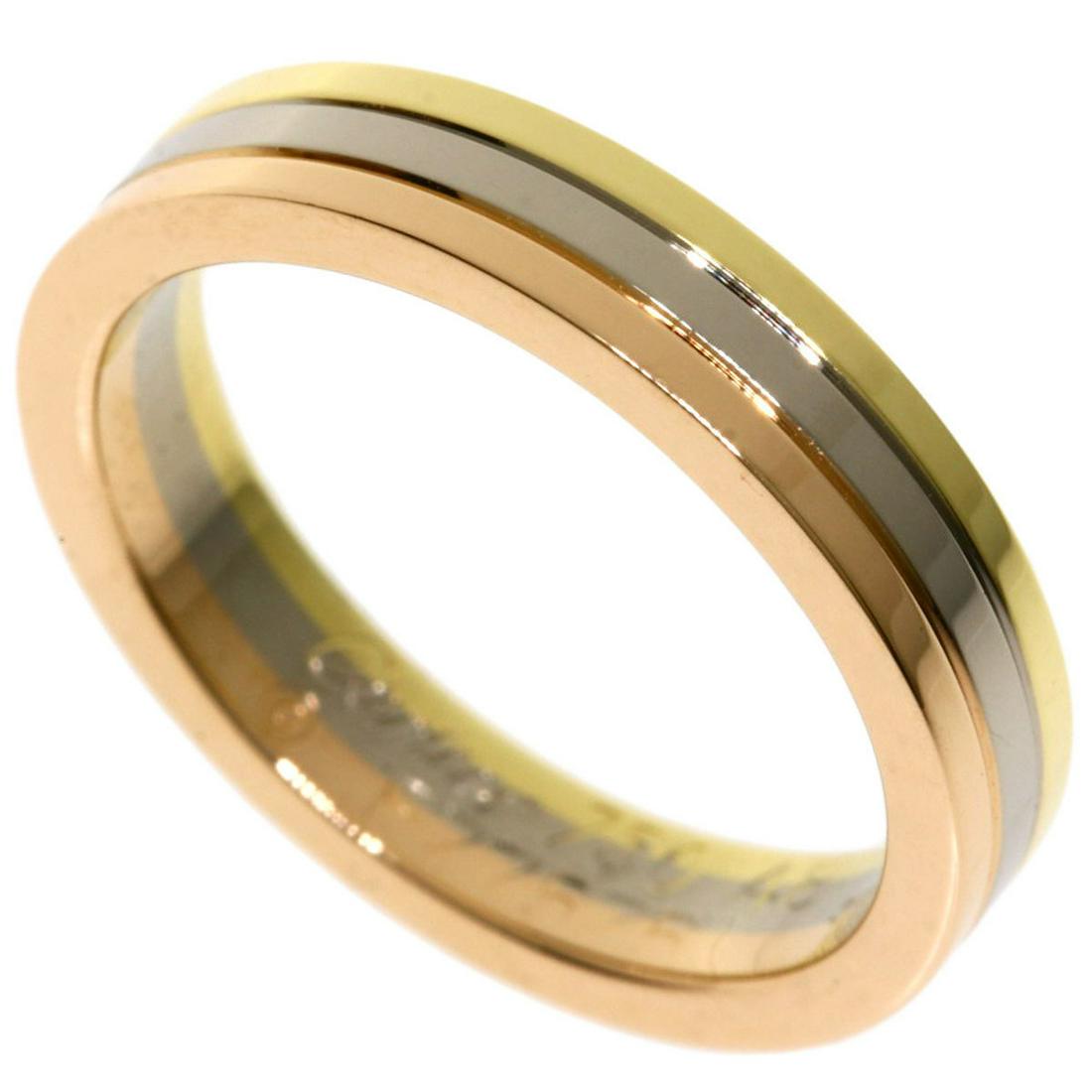 Cartier Three Colors # 48 Rings / K18 Yellow Gold K18WG K18PG Ladies CARTIER: Cartier Three Colors # 48 Rings / K18 Yellow Gold K18WG K18PG Ladies CARTIER Brand: Cartier Material: Pink gold (18K) White gold (18K) Yellow gold (18K) US Size: 5 Width: 3.4mm / 0.13 Weight: 4.6g / 0