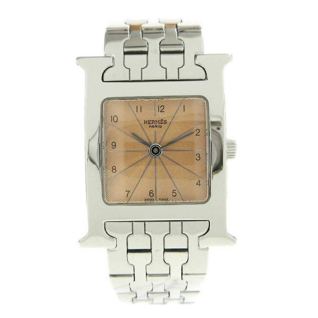 HERMES H Watch HH1.210 2388075 Ladies Quartz Wristwatch Watch Silver: HERMES H Watch HH1.210 2388075 Ladies Quartz Wristwatch Watch Silver Bezel Color: Silver Movement: Quartz Band/Strap: Bracelet Brand: HERMES Case Color: Silver Type: Wristwatch Band Color: Silver Band
