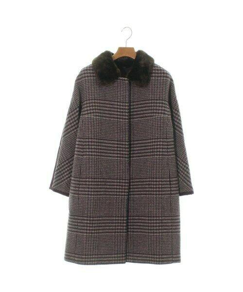 MAx MARA WEEK END LINE Coats (Other) 38(about S): MAx MARA WEEK END LINE Coats (Other) 38(about S) Brand: MAX MARA WEEK END LINE Style: Outerwear Color: PurplexBrownxWhite etc.(Check Pattern) Size: 38(about S) Size (Women's): 38 (S rank) Size Type: R