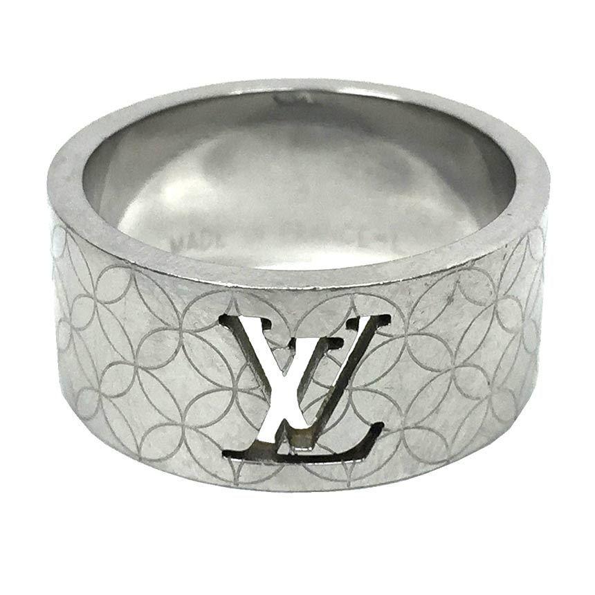 Louis Vuitton LOUIS VUITTON Berg Champs Elysees Ring M65456 L size Japan 21 silver color ring: Louis Vuitton LOUIS VUITTON Berg Champs Elysees Ring M65456 L size Japan 21 silver color ring Brand: Louis Vuitton Country of Origin: Japan Color: Silver Material: Stainless steel Width: 10mm / 0.39 A