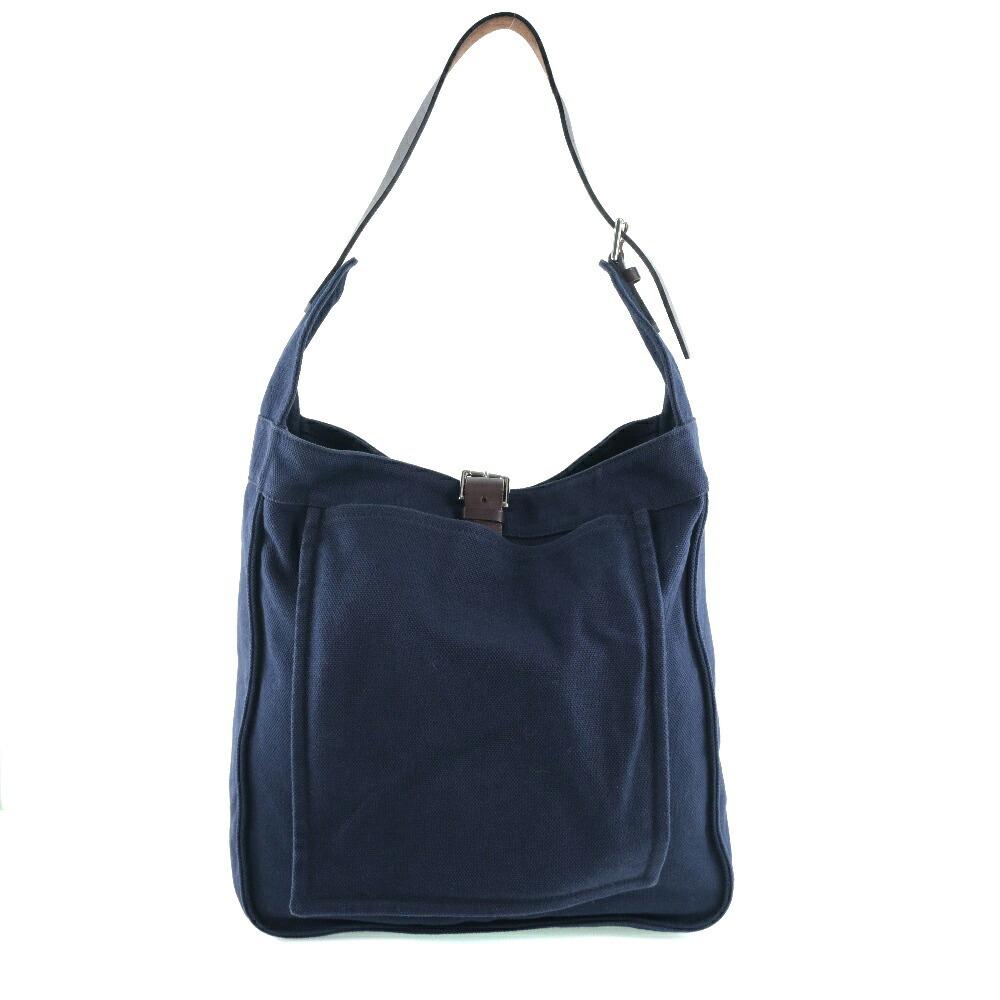 HERMES Hermes Marwari GM Canvas Navy # N Unisex Shoulder Bag: HERMES Hermes Marwari GM Canvas Navy # N Unisex Shoulder Bag Brand: Hermes Line: Marwari Type: Shoulder bag Material: Canvas Canvas: Color: Navy Closure: Belt Inner Pocket: Zipper pocket1 Zipper pocke