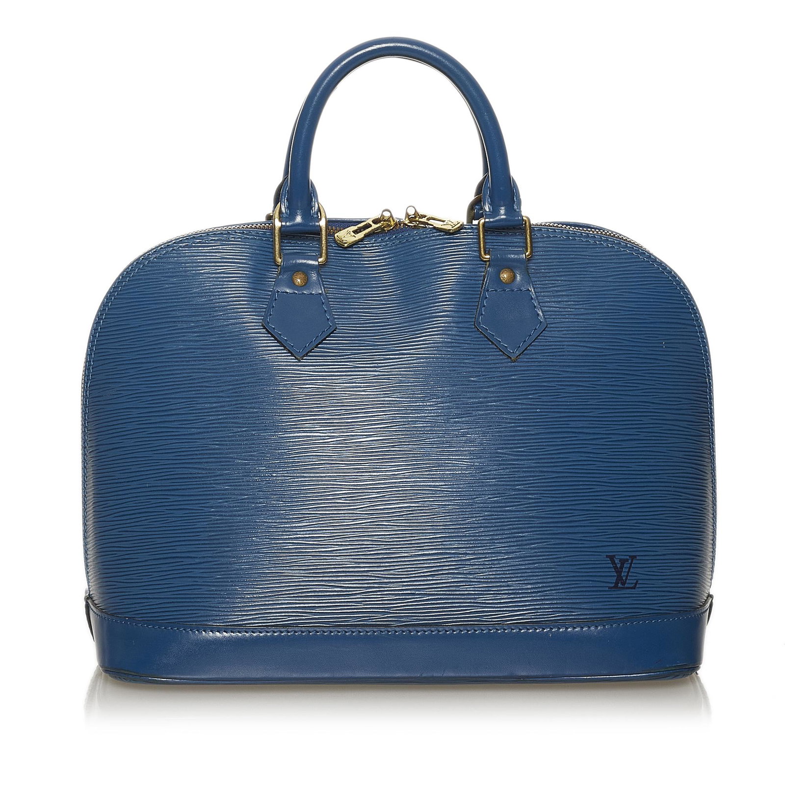 Louis Vuitton Epi Alma PM: Louis Vuitton Epi Alma PM The Alma PM features an epi leather body rolled handles a top zip closure and an interior slip pocket. Brand: Louis Vuitton Model: Epi Alma PM Origin: FRANCE Category: Bags C