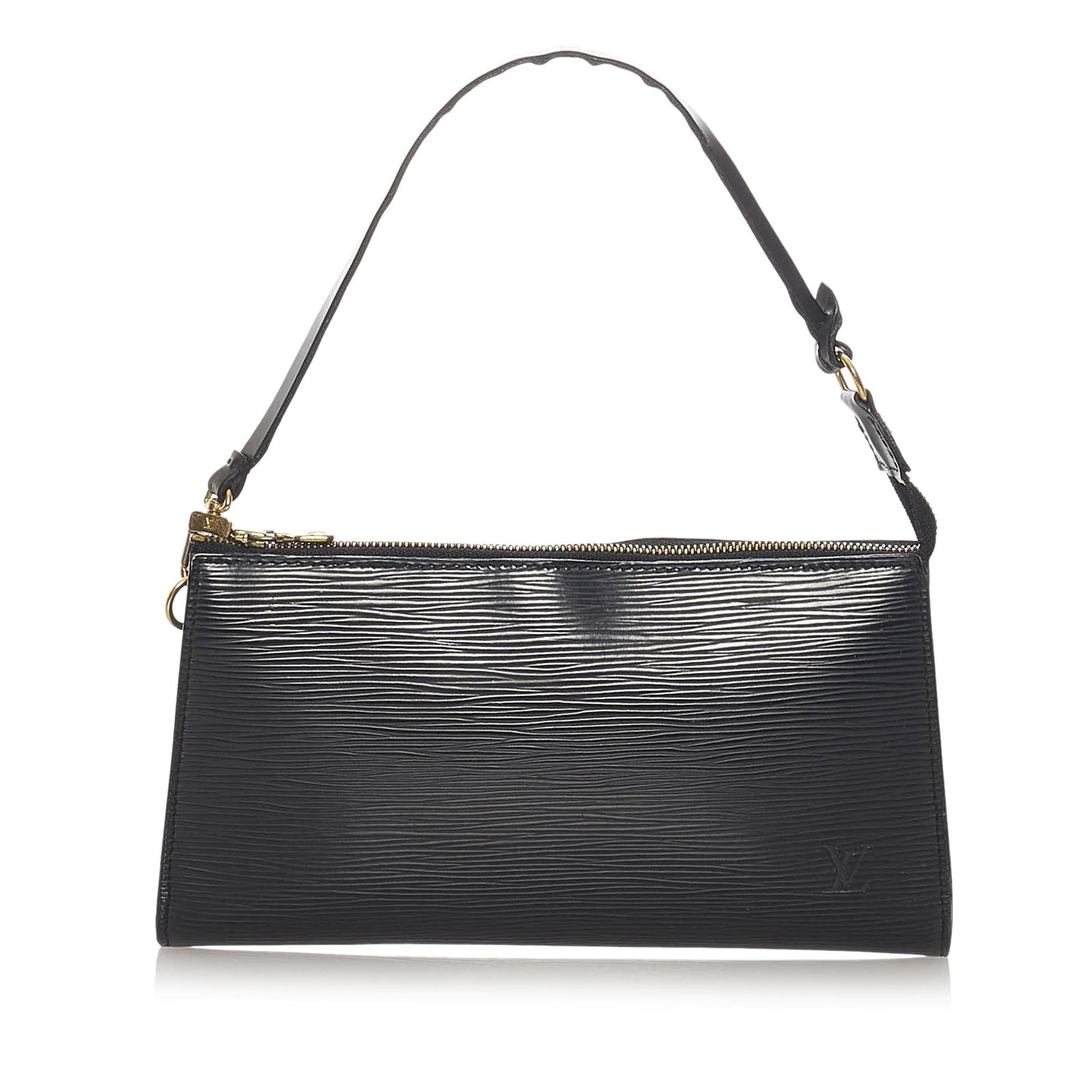 Louis Vuitton Epi Pochette Accessoires: Louis Vuitton Epi Pochette Accessoires The Pochette Accessoires features an epi leather body a flat shoulder strap and a top zip closure. Brand: Louis Vuitton Model: Epi Pochette Accessoires Origin: F