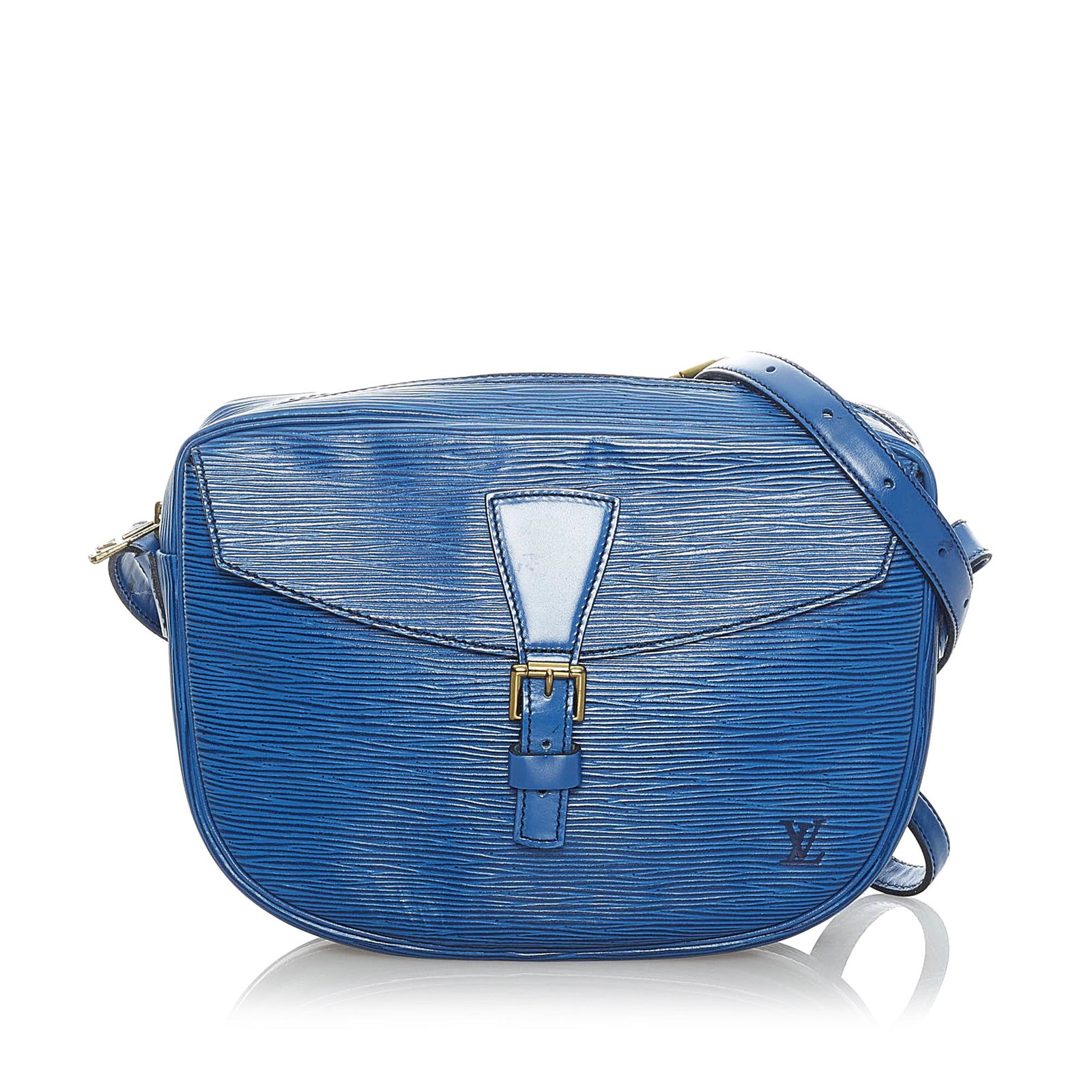 Louis Vuitton Epi Jeune Fille: Louis Vuitton Epi Jeune Fille The Jeune Fille features an epi leather body an exterior front flap pocket an exterior back slip pocket a flat strap a top zip closure and an interior zip pocket. Brand: 
