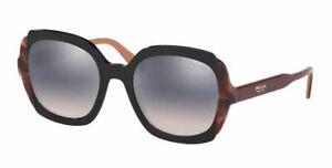 PRADA PR 16US 495GR0 Black Square Women's 54 mm: PRADA PR 16US 495GR0 Black Square Women's 54 mm Lens Technology: Gradient Mirrored Character: Silver Violet Vintage: No Brand: PRADA Frame Color: Black Department: Women Uv Protection: 100% UV Type: S