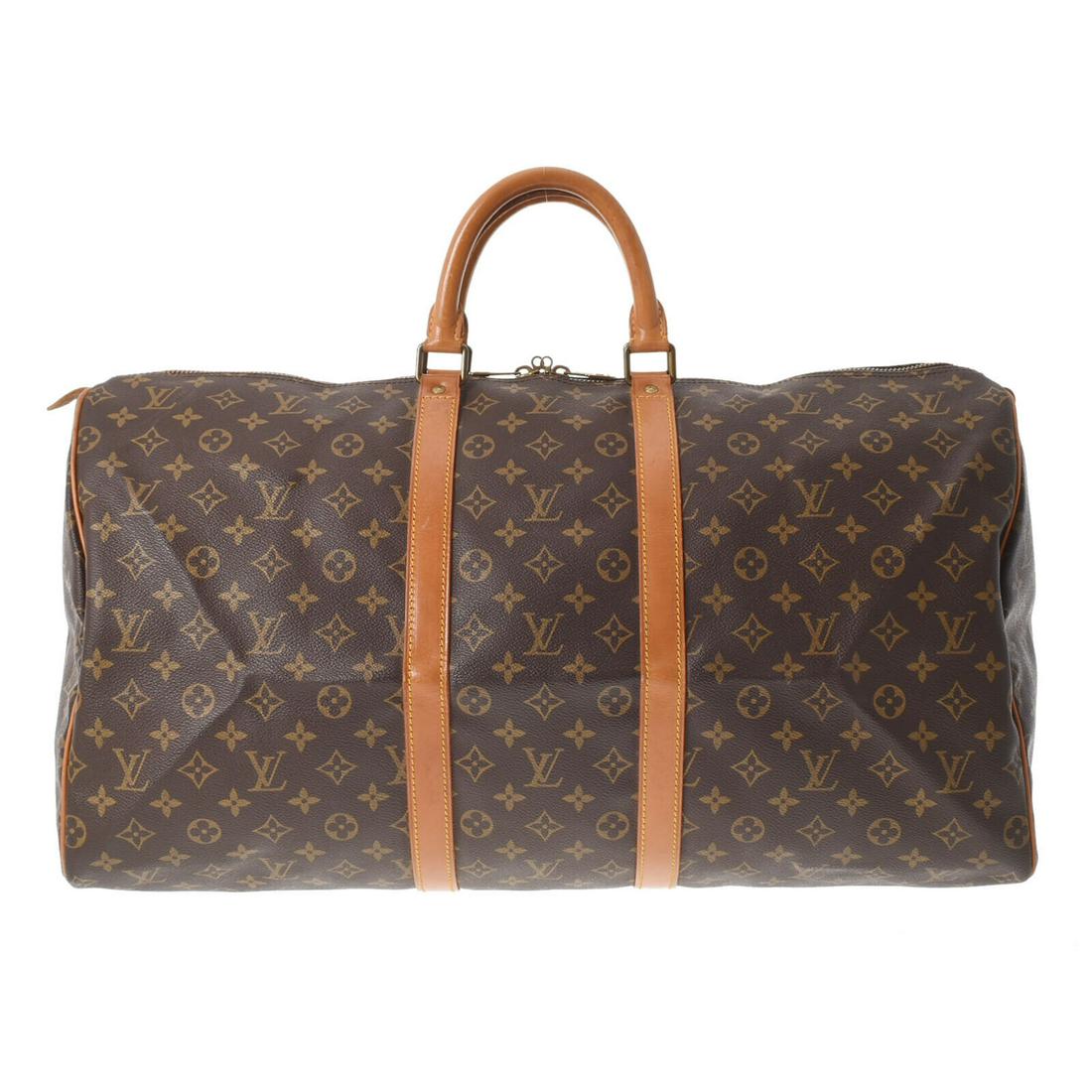 LOUIS VUITTON Monogram Kiepol 55 Brown M41424 bags: LOUIS VUITTON Monogram Kiepol 55 Brown M41424 bags Brand: LOUIS VUITTON Style: bags Exterior Material: Monogram canvas Exterior Color: Brown Bag Height: 31cm Bag Depth: 24cm Bag Length: 56cm Type: Bos