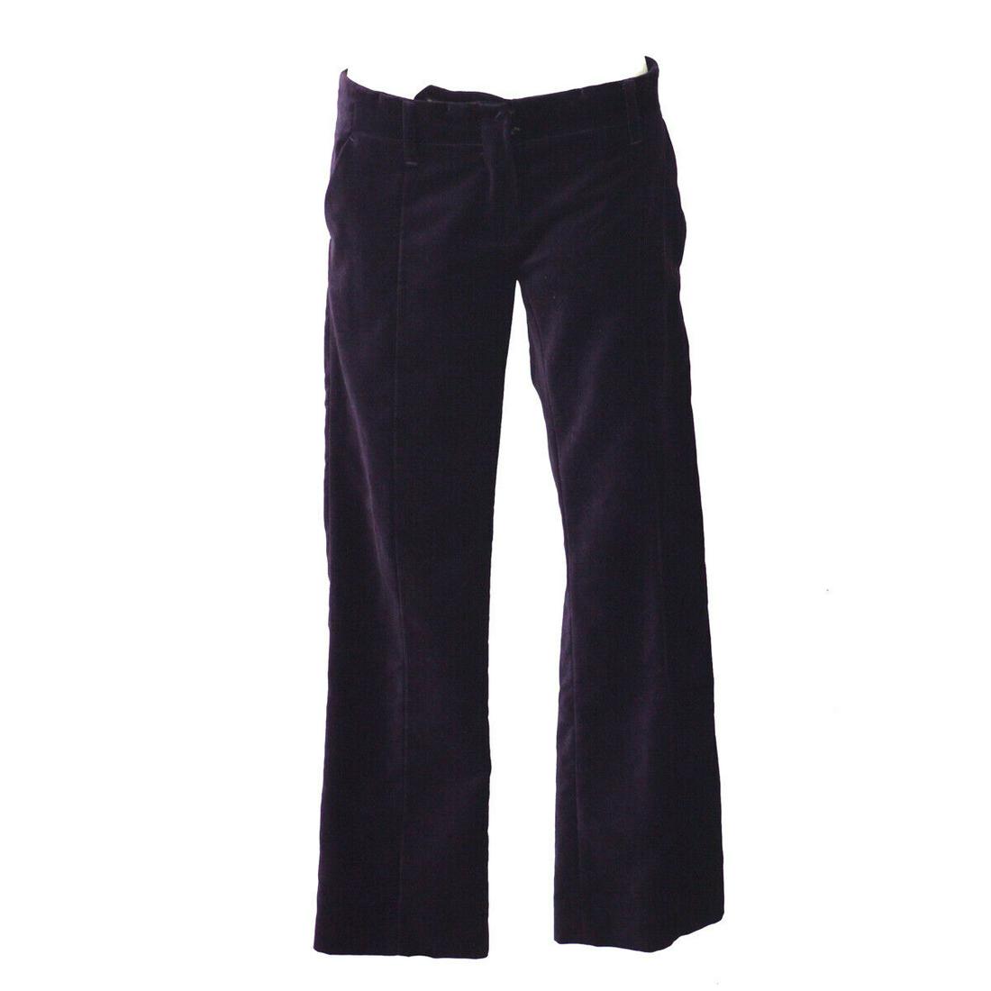 FENDI #38 Logos Long Straight Pants Purple Cotton Polyester Italy: FENDI #38 Logos Long Straight Pants Purple Cotton Polyester Italy Size: # 38 Style: Casual Pants Material: 50% Cotton 50% Polyester Color: Purple Rise: Mid Closure: Zip Inseam: Long Occasion: Casual B