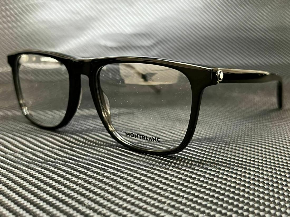 MONT BLANC MB0014O 001 Black Rectangle Men's 55 mm Eyeglasses: MONT BLANC MB0014O 001 Black Rectangle Men's 55 mm Eyeglasses Brand: Mont Blanc Frame Color: Black Style: Rectangle Type: Eyeglasses New The BIDHAUS Guarantee: All items in this auction are guaranteed