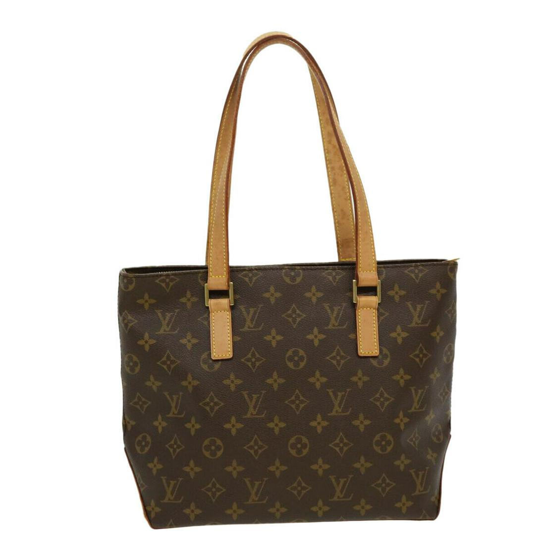 LOUIS VUITTON Monogram Cabas Piano Tote Bag M51148 LV: LOUIS VUITTON Monogram Cabas Piano Tote Bag M51148 LV Brand: LOUIS VUITTON Style: Tote Bag Material: Monogram Canvas Exterior Color: Monogram Bag Height: 9.4inch(Approx) / 24cm(Approx) Bag Depth: 4.7i