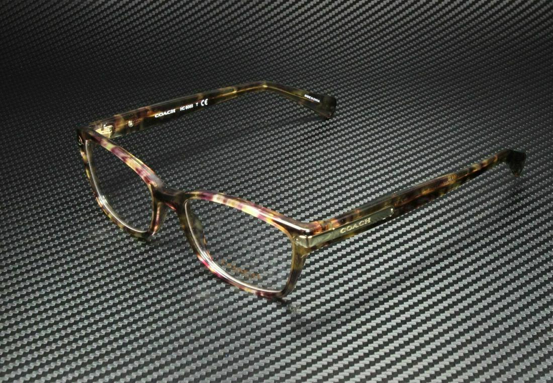 COACH HC6065 5287 Light Brown Rectangle Square Women's 51 mm Eyeglasses: COACH HC6065 5287 Light Brown Rectangle Square Women's 51 mm Eyeglasses Style: Rectangle Type: Eyeglasses Features: Full Rim Frame Material: Acetate Brand: Coach Frame Color: Brown New The BIDHAUS Gua