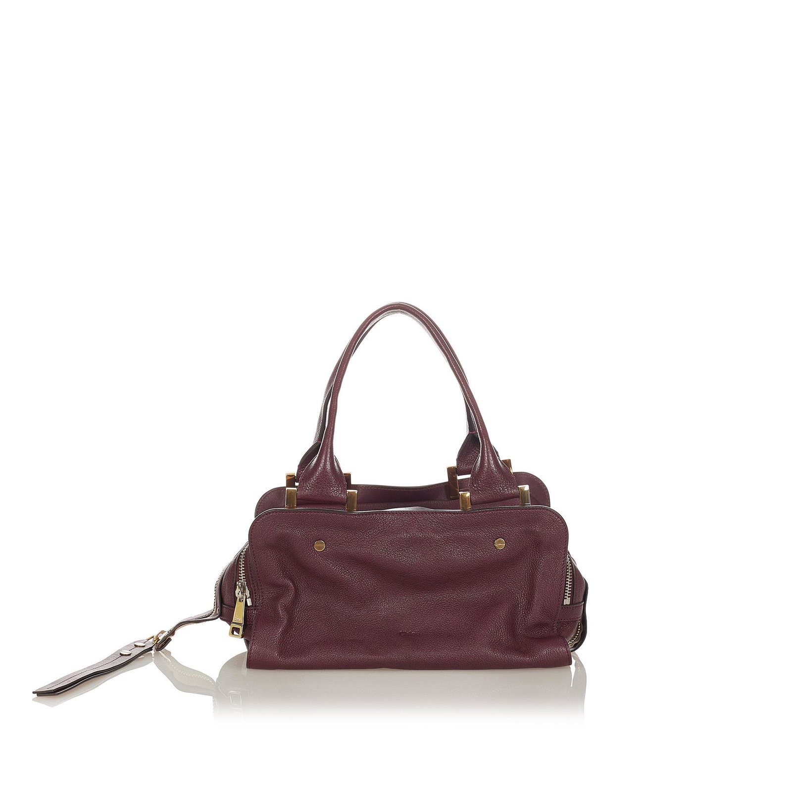 Chloe Dalston Leather Handbag: Chloe Dalston Leather Handbag The Dalston features a leather body rolled handles top zip closures and triple interior compartments. Brand: Chloe Model: Dalston Leather Handbag Origin: France Category: