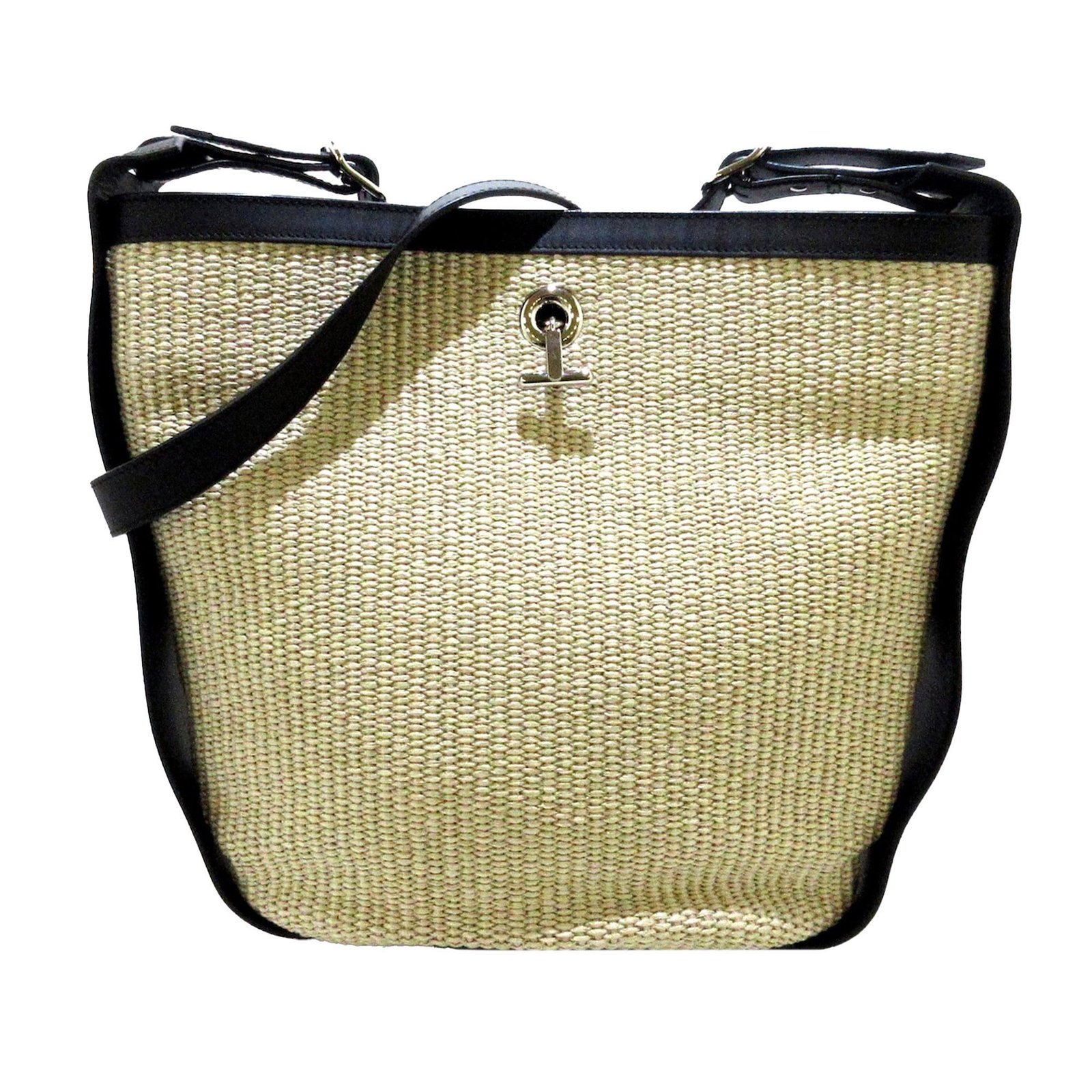 Balenciaga Straw Crossbody Bag: Balenciaga Straw Crossbody Bag The crossbody bag features a straw body with leather trim a flat leather strap an open top and an interior zip pocket. Brand: Balenciaga Model: Straw Crossbody Bag Origi