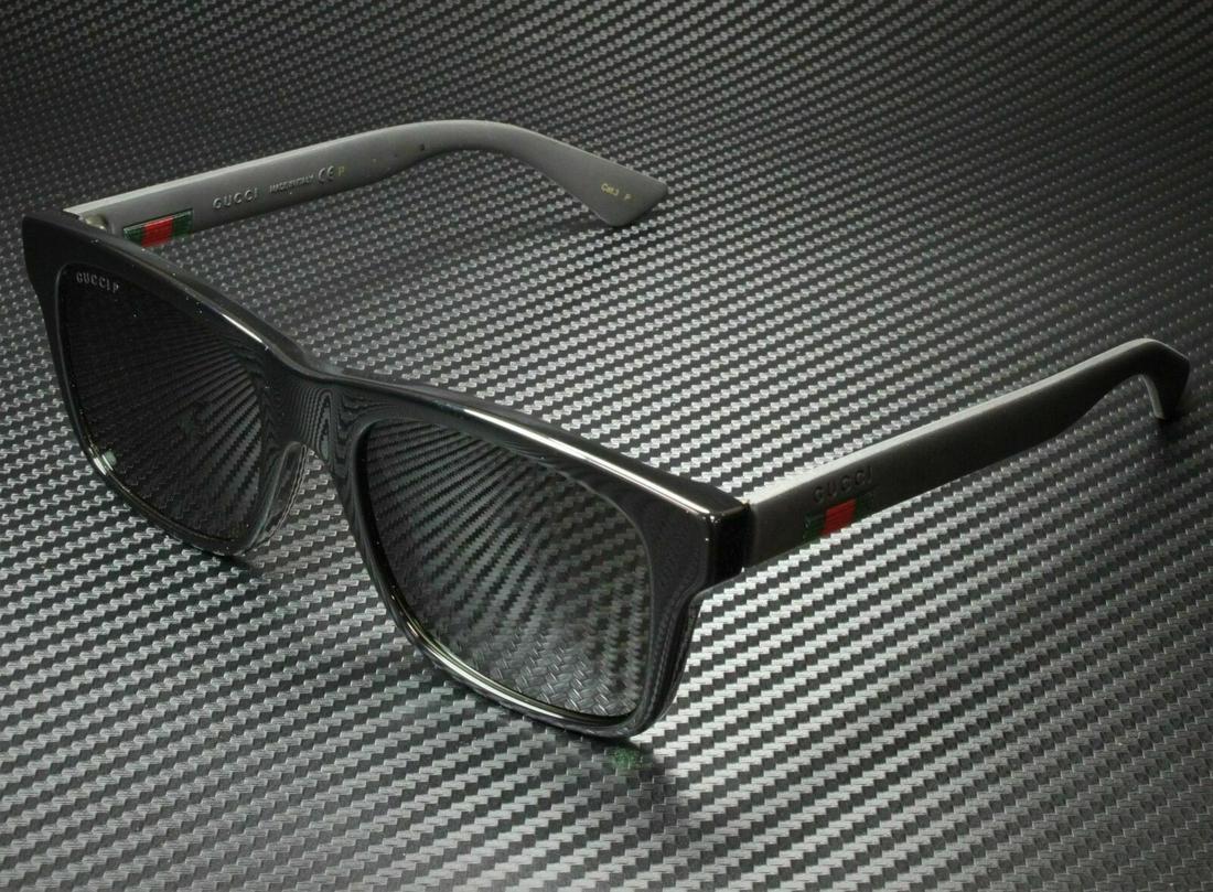 GUCCI GG0008S 002 Square Black Grey Men's Polarized Sunglasses 53 mm: GUCCI GG0008S 002 Square Black Grey Men's Polarized Sunglasses 53 mm Lens Material: Plastic Year Manufactured: 2020-2029 Brand: Gucci Frame Color: Black Type: Sunglasses Lens Technology: Polarized Sty