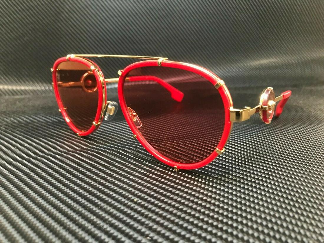 VERSACE VE2232 1472C8 Red Pilot Women's 61 mm Sunglasses: VERSACE VE2232 1472C8 Red Pilot Women's 61 mm Sunglasses Type: Sunglasses Brand: Versace Frame Color: Red New The BIDHAUS Guarantee: All items in this auction are guaranteed authentic and come with a 