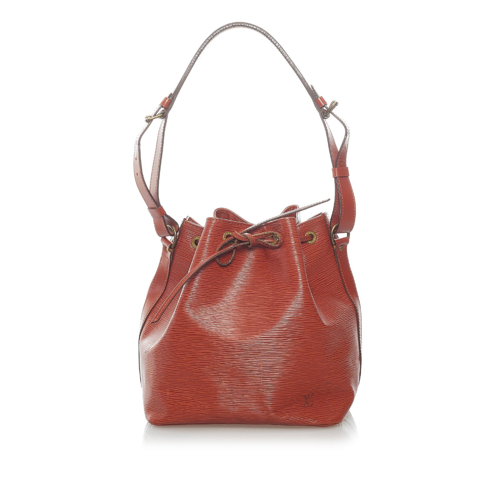 Louis Vuitton Epi Petit Noe: Louis Vuitton Epi Petit Noe The Petit Noe features Epi leather an adjustable flat strap an open top with a drawstring closure and Alcantara lining. Brand: Louis Vuitton Model: Epi Petit Noe Origin: Fr