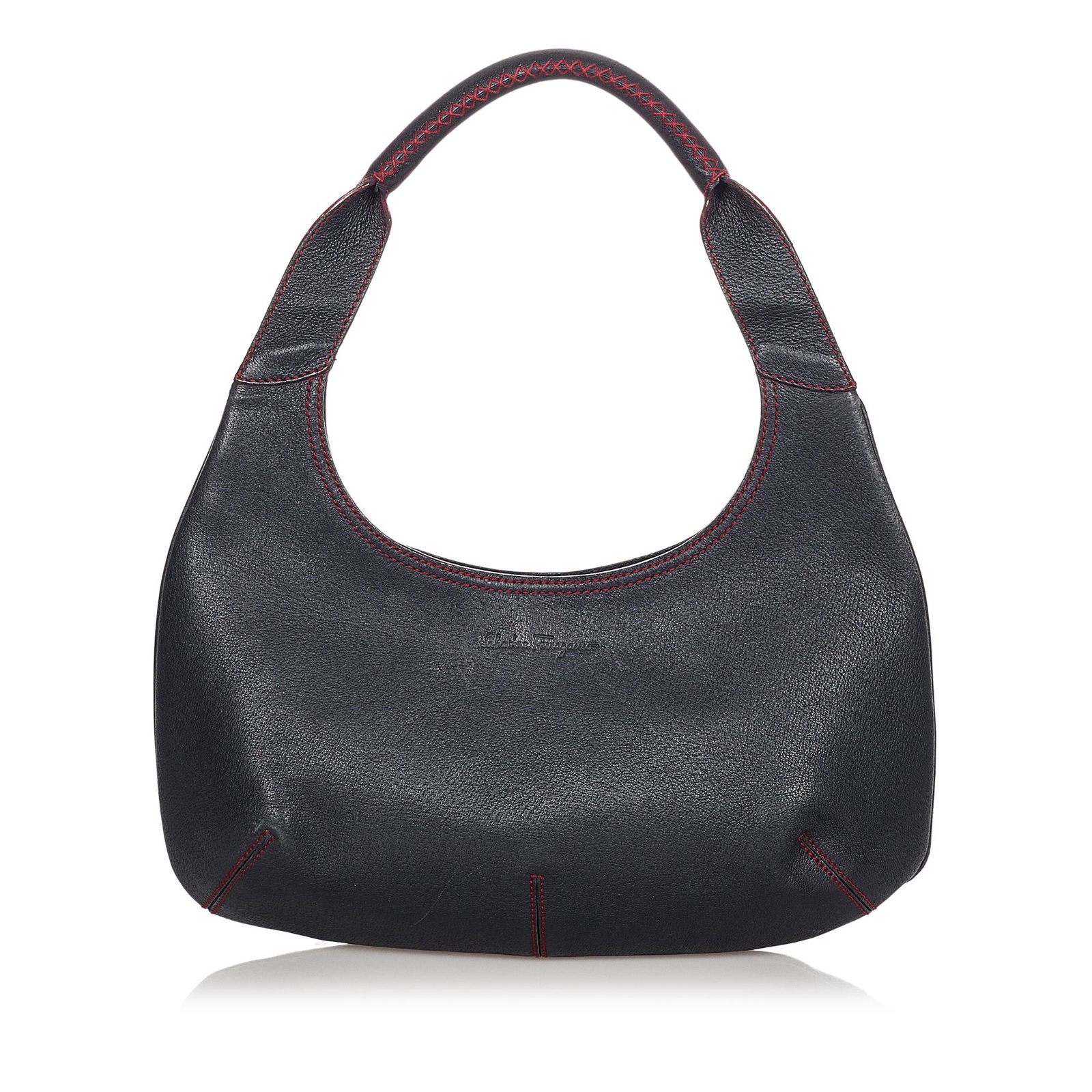 Ferragamo Leather Hobo Bag: Ferragamo Leather Hobo Bag This hobo bag features a leather body a flat leather strap a top zip closure and an interior zip pocket. Brand: Ferragamo Model: Leather Hobo Bag Origin: Italy Category: Bag