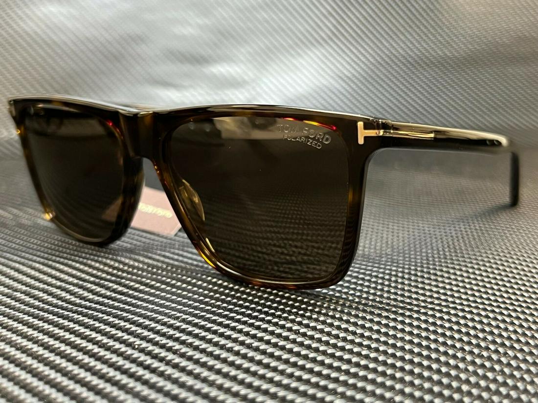 TOM FORD Fletcher FT0832 52H Dark Havana Polarized Rectangle Square Men's 57 mm: TOM FORD Fletcher FT0832 52H Dark Havana Polarized Rectangle Square Men's 57 mm Brand: Tom Ford Frame Color: Beige Type: Bike Goggles Style: Rectangle New The BIDHAUS Guarantee: All items in this auct