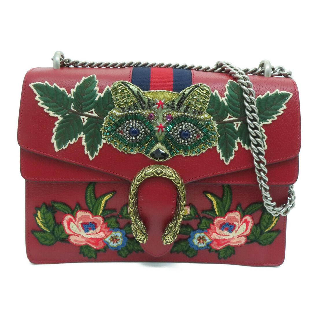 Gucci GG GHW Dionysus GG Supreme Shoulder Bag 400235 Calfskin Leather Red: Gucci GG GHW Dionysus GG Supreme Shoulder Bag 400235 Calfskin Leather Red Brand: GUCCI Style: Shoulder Bag Exterior Material: Calfskin (cowhide) Exterior Color: Red Bag Height: 8.1 Bag Depth: 4.1 Bag