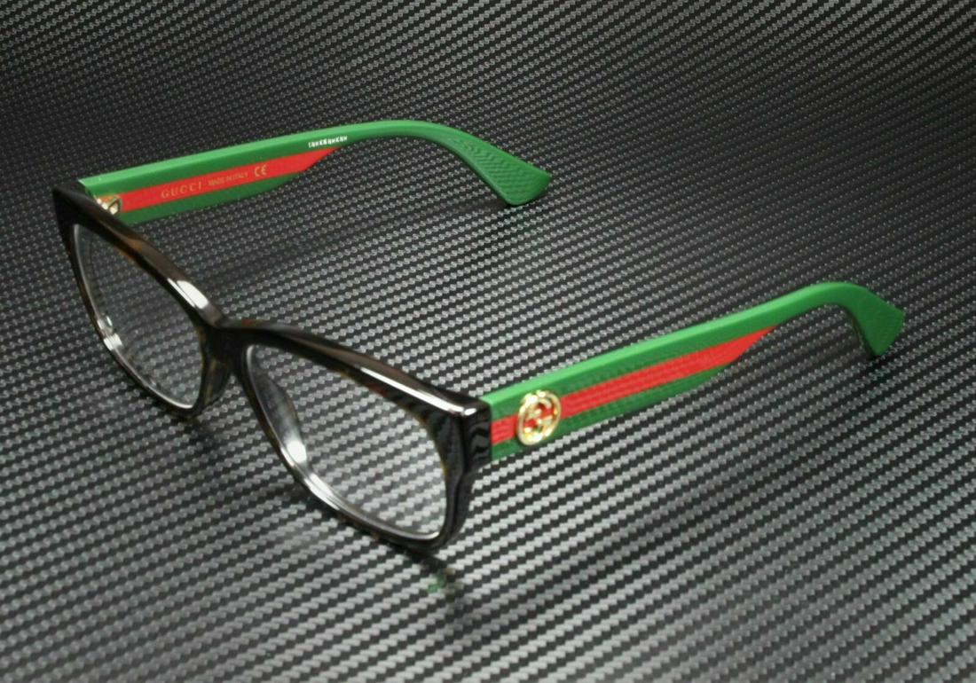 GUCCI GG0278O 012 Havana Women's Eyeglasses Frame 55mm: GUCCI GG0278O 012 Havana Women's Eyeglasses Frame 55mm Vertical: 38 mm Brand: Gucci Frame Color: Multi-Color Brown Type: Full Rim Model: GG 0278O 012 Frame Material: Plastic Acetate Metal Style: Recta