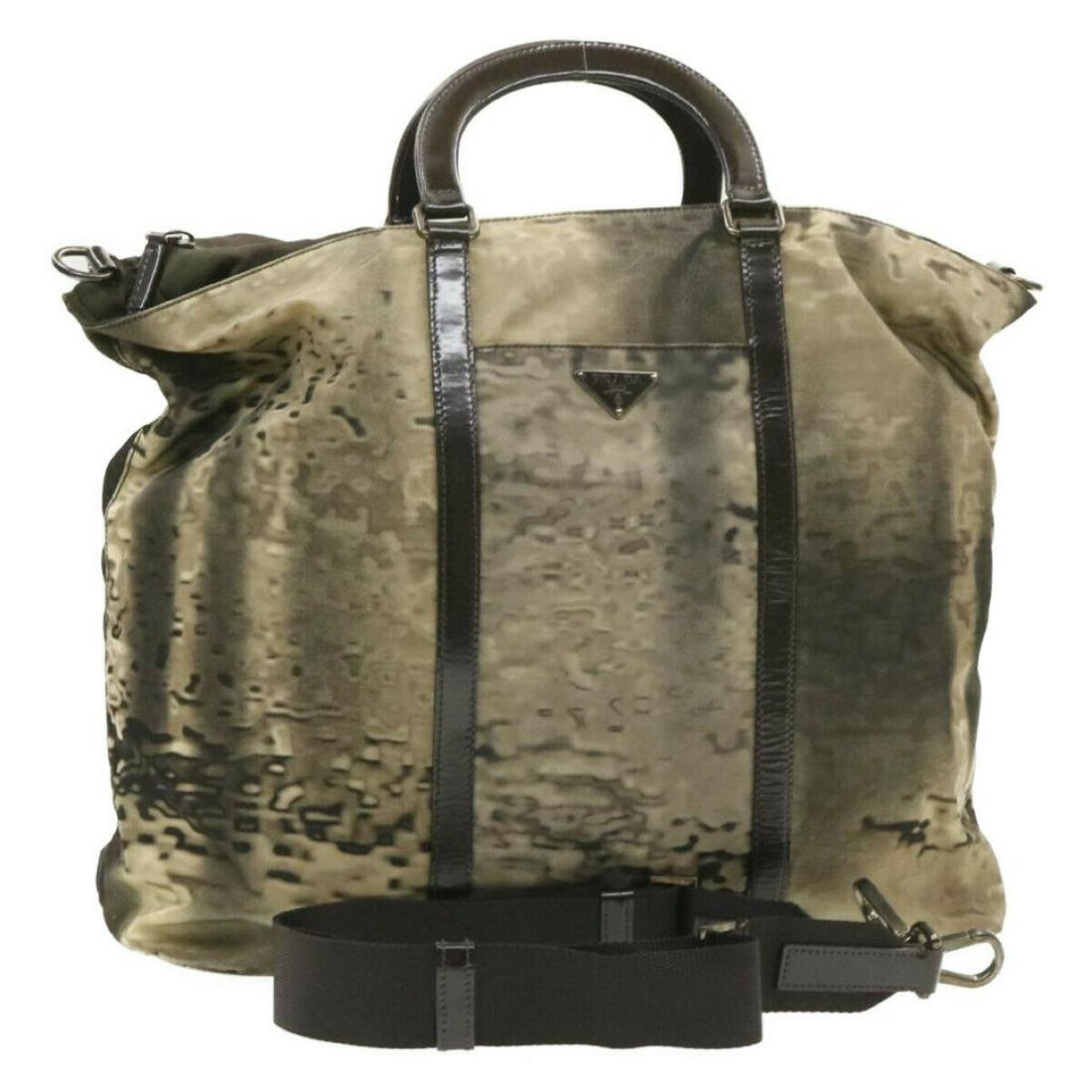 PRADA Nylon 2Way Hand Shoulder Bag Brown: PRADA Nylon 2Way Hand Shoulder Bag Brown Size: W40 x H35 x D13cm / Strap Total Length 78-118cm(Approx) Style: Hand Bag Exterior Material: Nylon Exterior Color: Brown Brand: PRADA B: Reasonable Wear an