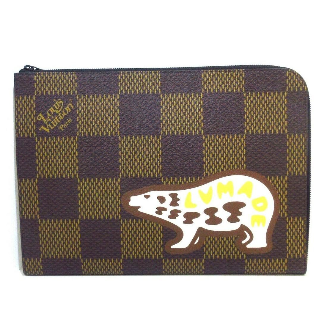 LOUIS VUITTON Pochette Jour GM N60390 Ebene LV2 TY3240 Clutch Bag-: LOUIS VUITTON Pochette Jour GM N60390 Ebene LV2 TY3240 Clutch Bag- Brand: LOUIS VUITTON Style: Clutch Bag Exterior Color: Ebene Exterior Material: Damier Ebene Giant Canvas Model Number: N60390 Produc