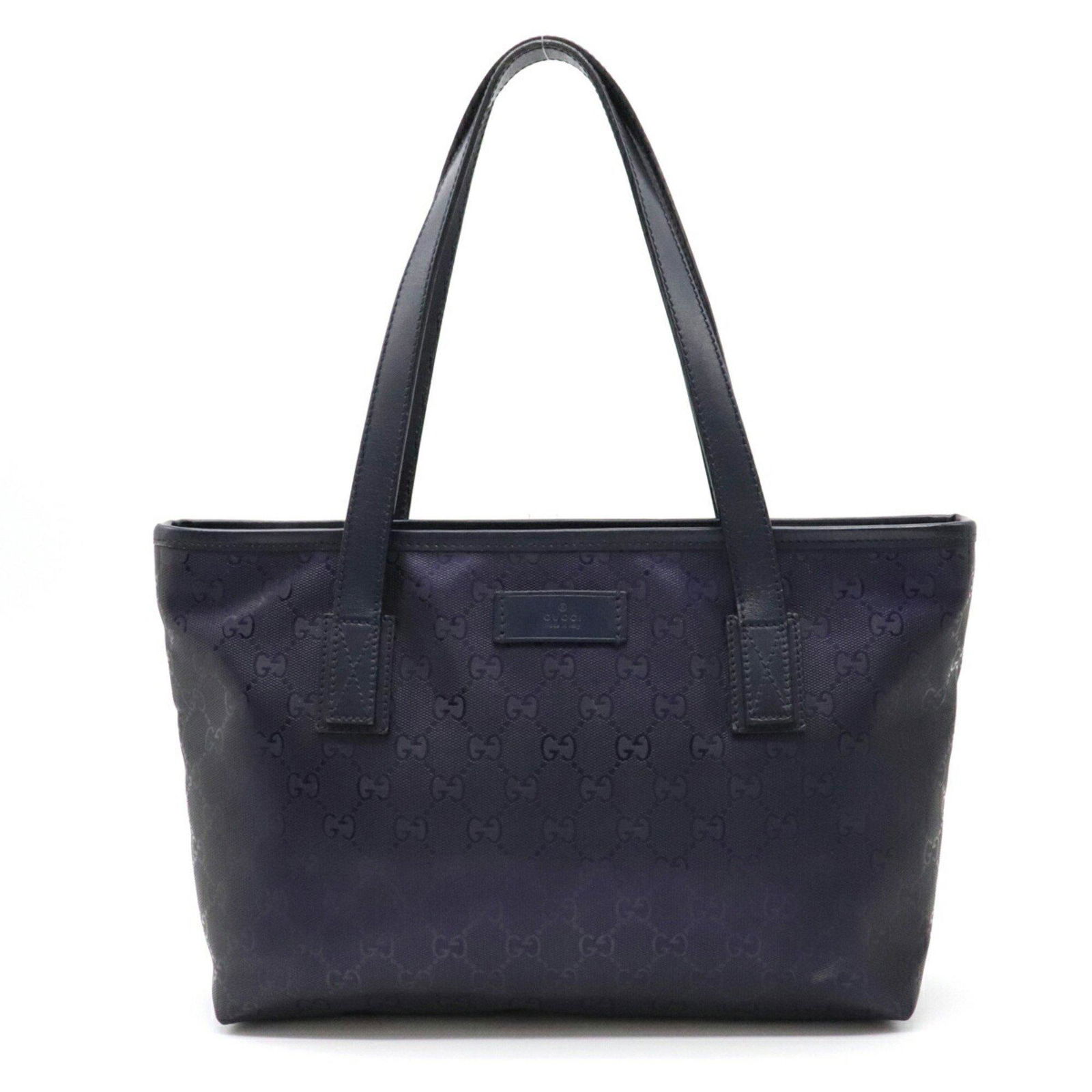 GUCCI Gucci GG Imprime Tote Bag Shoulder PVC Leather Navy Blue 211138: GUCCI Gucci GG Imprime Tote Bag Shoulder PVC Leather Navy Blue 211138 Brand: Gucci Line: GG Imprime Type: Tote bag Material: PVC Leather PVC: Leather: Color: Navy Size (HxWxD): 21.5cm x 35cm x 9cm / 8