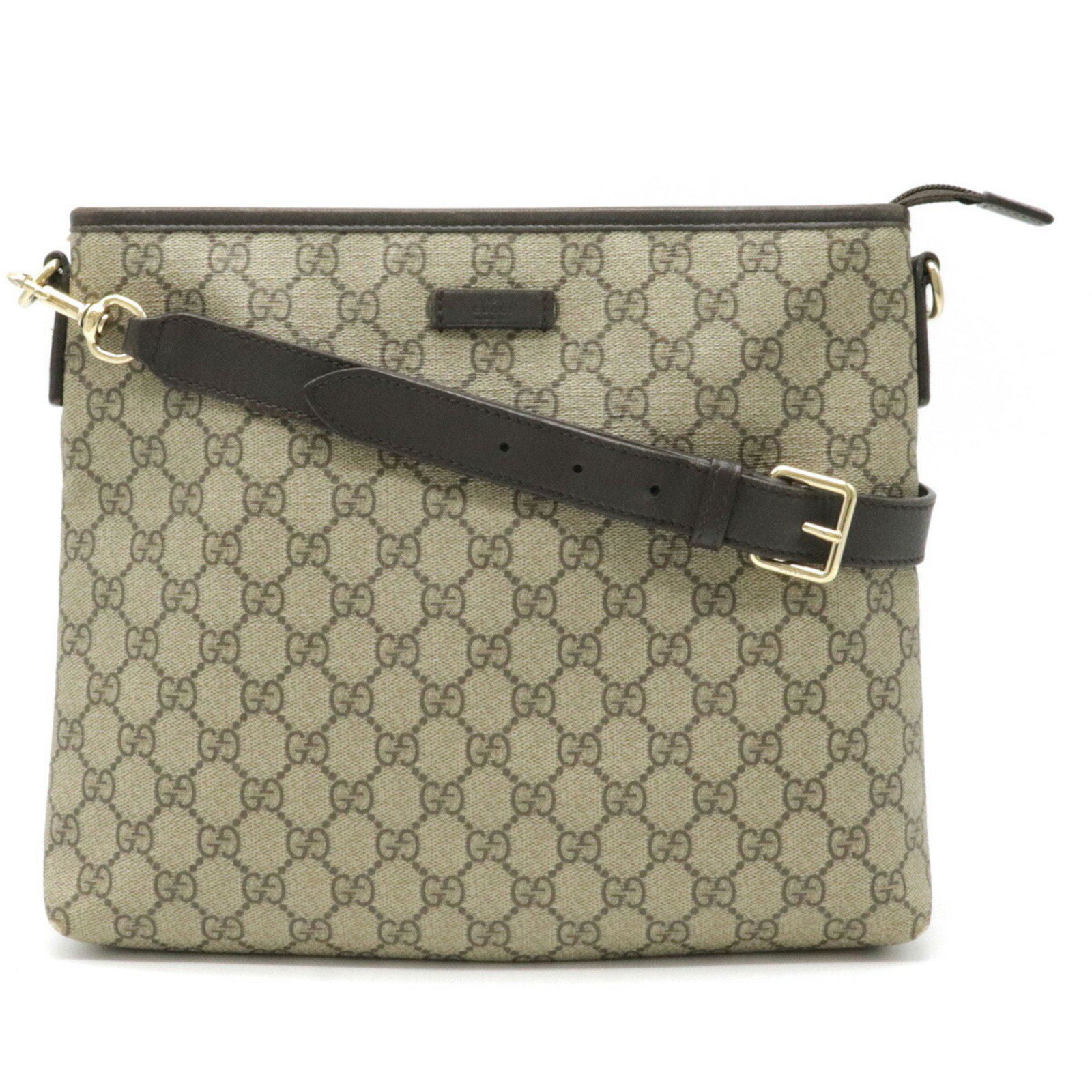 GUCCI Gucci GG Supreme shoulder bag PVC leather beige dark brown tea 388924: GUCCI Gucci GG Supreme shoulder bag PVC leather beige dark brown tea 388924 Brand: Gucci Type: Shoulder bag Material: PVC Leather PVC: Leather: Color: Beige Dark brown Size (HxWxD): 24.5cm x 29.5cm x