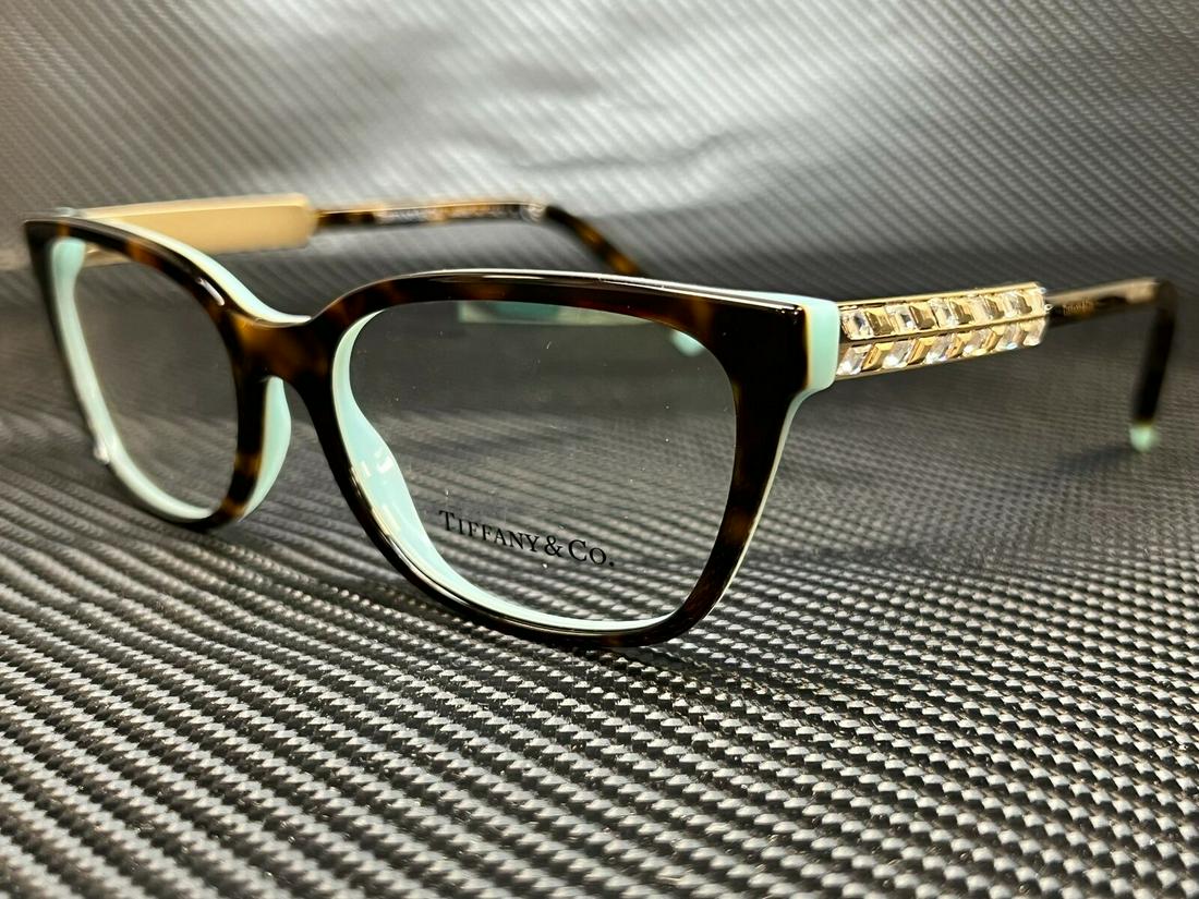 TIFFANY TF2199B 8134 Havana Demo Lens Women's Eyeglasses Frame 54 mm: TIFFANY TF2199B 8134 Havana Demo Lens Women's Eyeglasses Frame 54 mm Brand: Tiffany & Co. Frame Color: Brown Type: Eyeglasses New The BIDHAUS Guarantee: All items in this auction are guaranteed to be